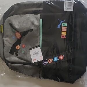 Puma Eclipse Backpack in Black and Mint